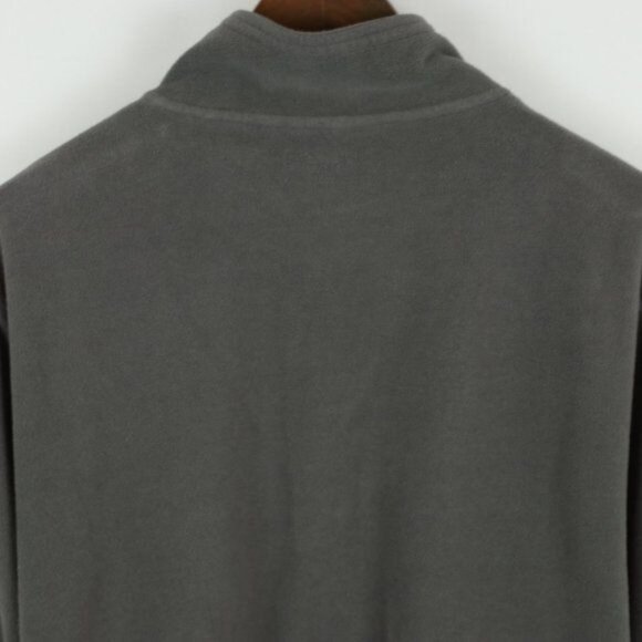 Alpine Design Men's Large Gray Black Fleece 1/4 Zip Performance Pullover Jacket - Picture 4 of 8